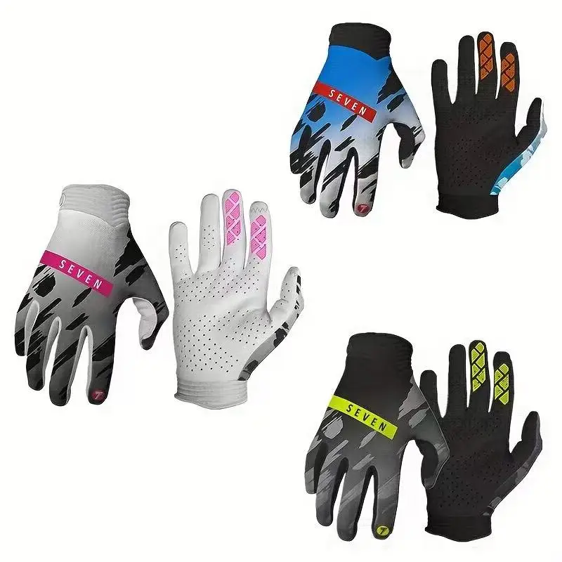 Nuevos siete guantes de Motocross transpirables de verano para moto de cross ATV MX UTV BMX bicicleta todoterreno diseño antideslizante y ligero