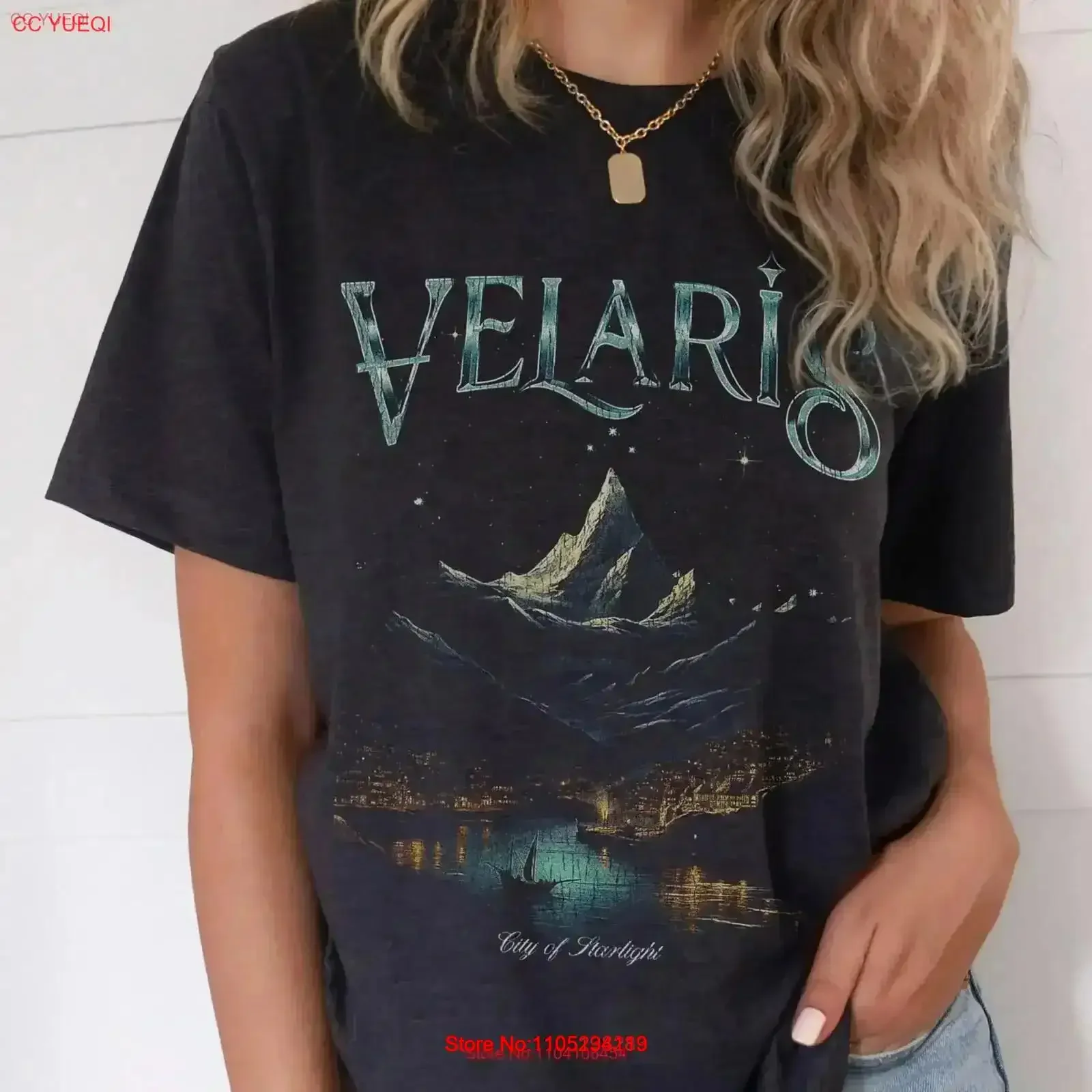 Velaris T Shirt ACOTAR Merch Night CourT City Of Starlight Sarah J Mass House Wind Prythian Officially Licensed vintage Washed