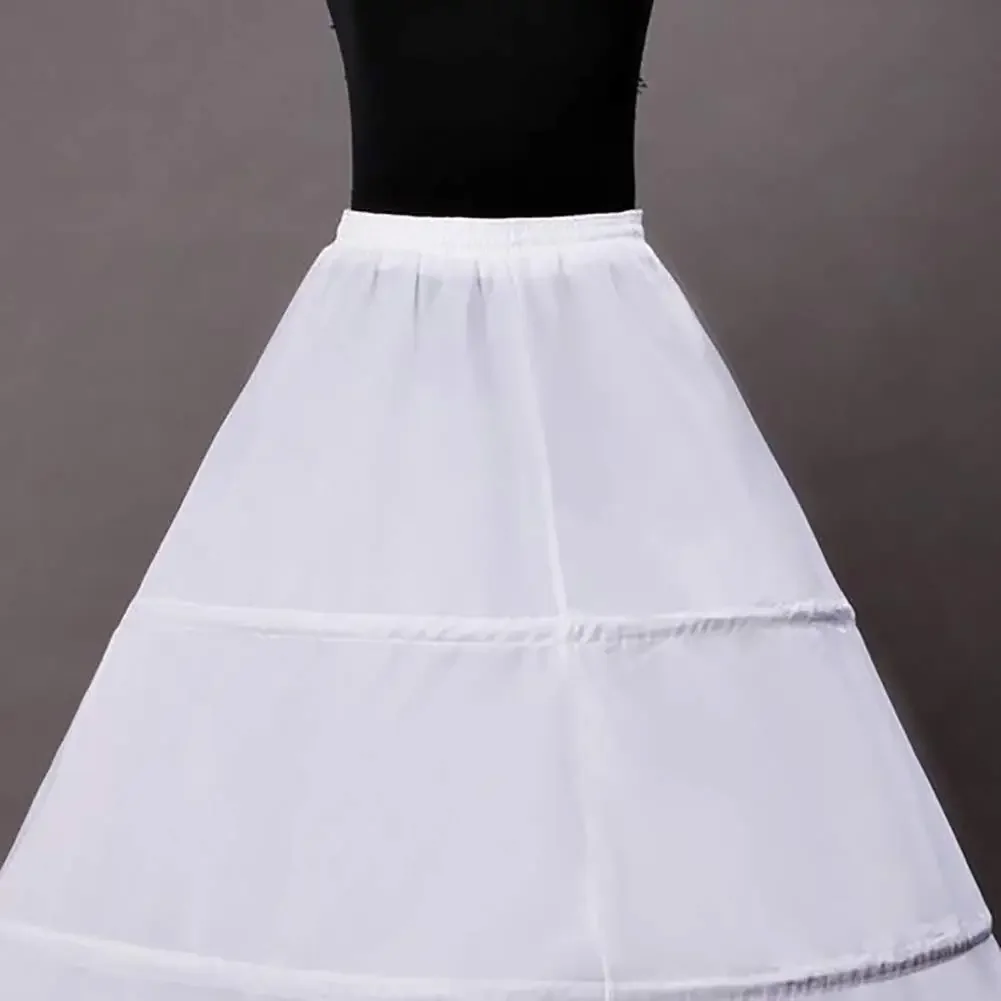 4-Hoop A-Linie boden langes Hochzeits ballkleid Petticoat Unterrock Krinoline