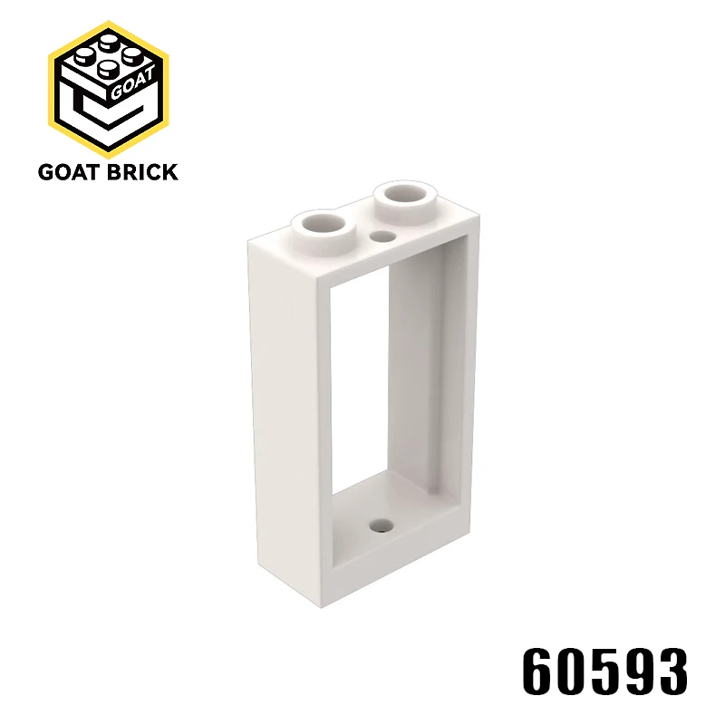 10Pcs MOC Parts 60593 Window 1 x 2 x 3 Flat Front Compatible Brick DIY Assmble Building Block