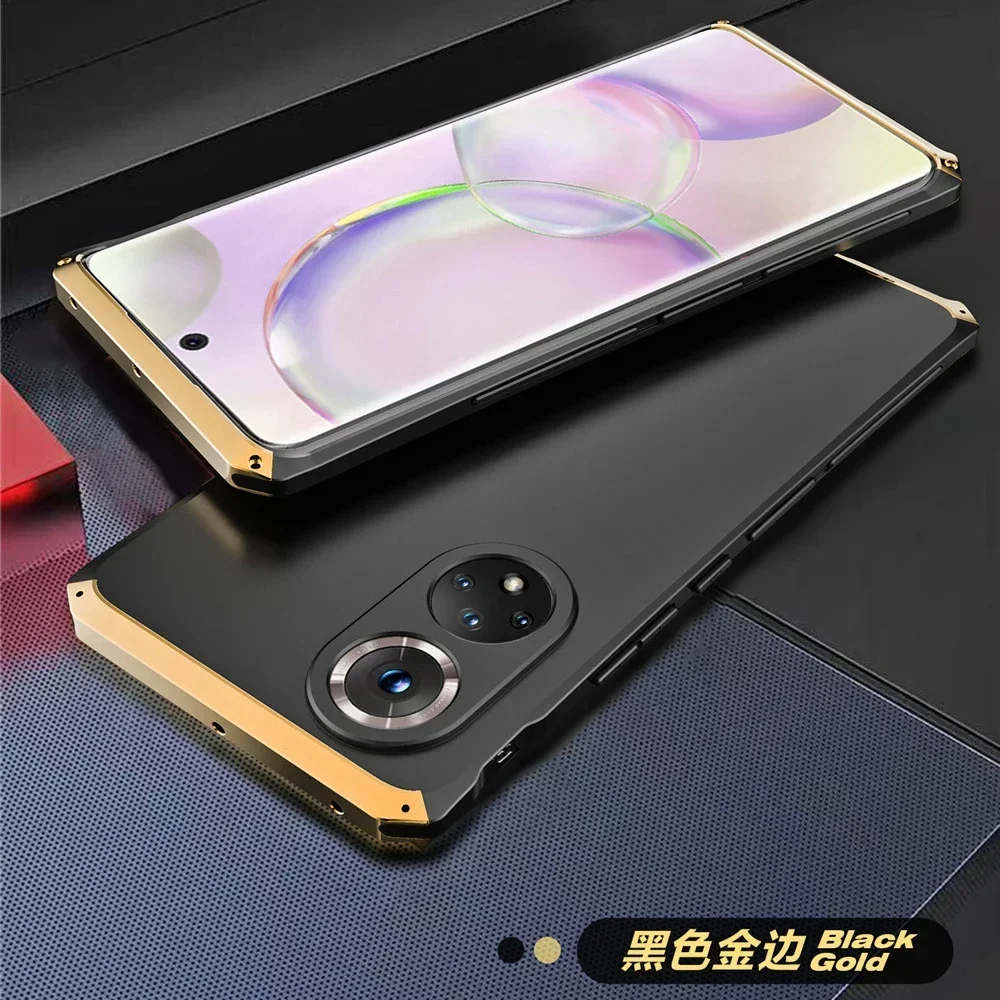 Luxury Aluminum Metal Armor Case For Honor 50 60 70 80 90 100 Pro Case Metal Frame PC Cover Funda For Honor 90 80 70 Pro Case