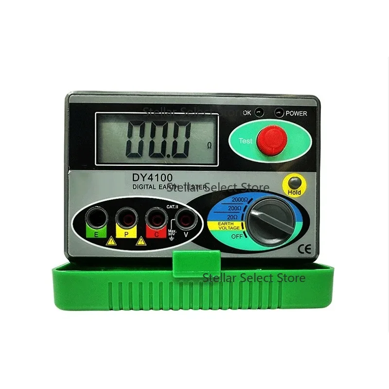 

0-2000 Ohm Digital Earth Ground Resistance Meg-ohmmeter DY4100 Instruments Inspection Electrician Resistance Tester Tools