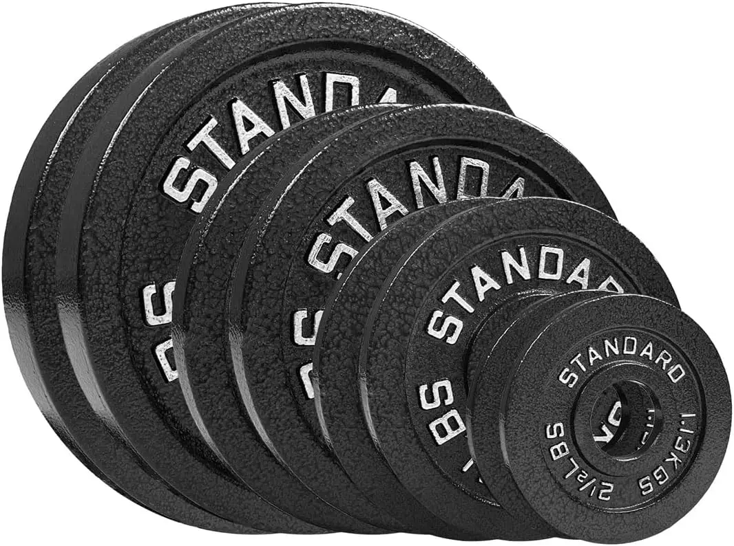 

Steel Weight Plates 85LB Set - Ol ympic 2 inch Center Premium Coating 2x 25lb, 10lb, 5lb, and 2.5lb