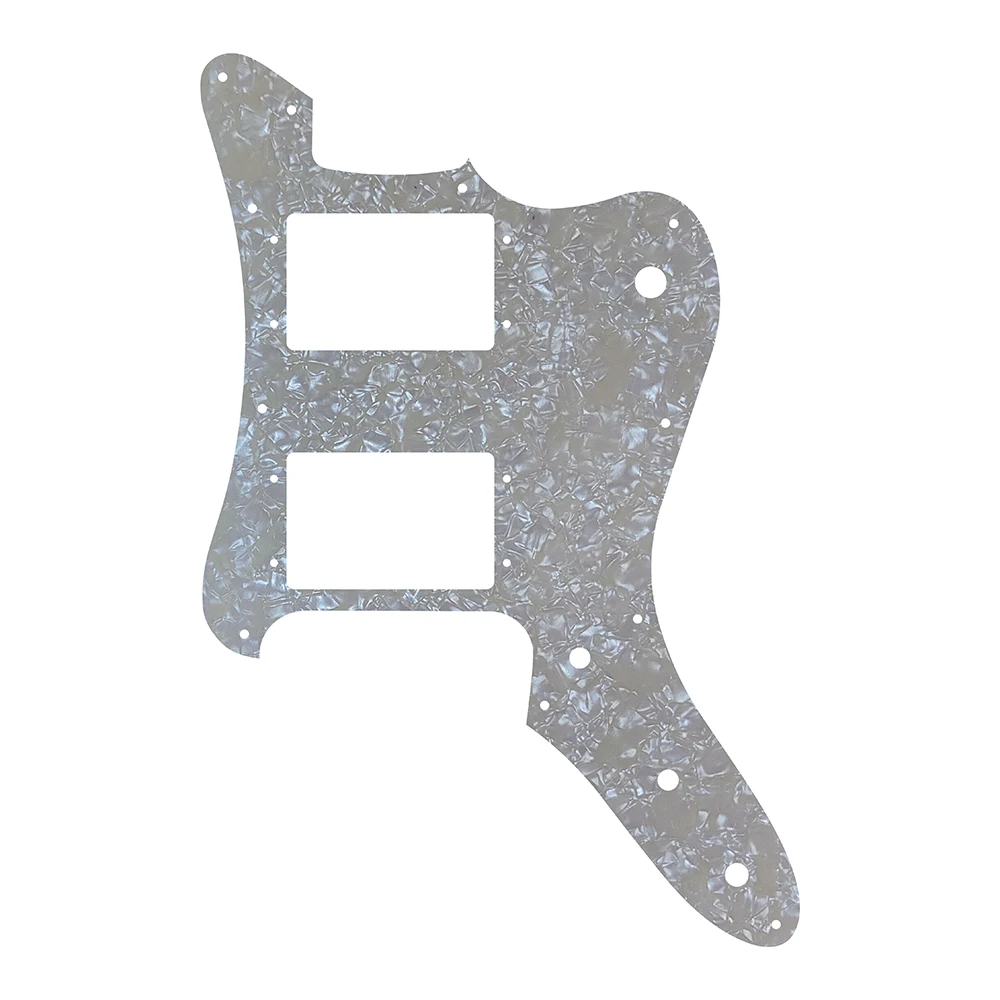 Passen Sie das Schlagbrett für den Squier Rascal Bass HH an. Schlagbrett für Gitarre, 4-lagiges Pergament-Perlmutt.
