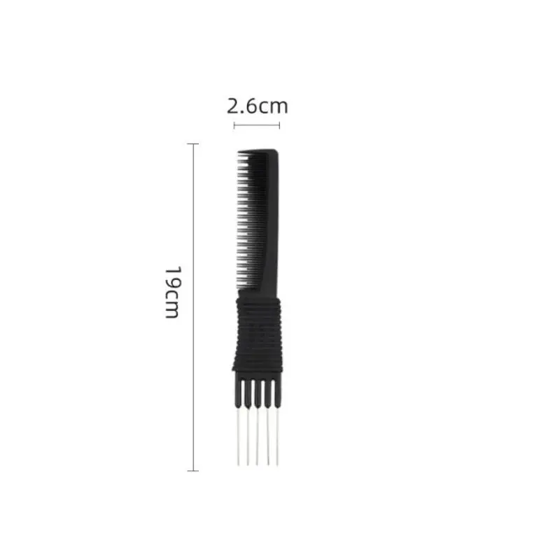 1PCS Oil Head Curly Comb Men Double Side Tooth Combs Steel Needle Fork Combs Hair Brush Barber Salon Hairdressing Tool