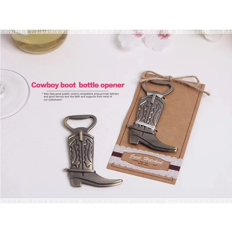 100pcs Wedding Favor Cowboy Boot Bottle Opener Bridal Shower Favor Gifts Guest Souvenirs Keepsake Present