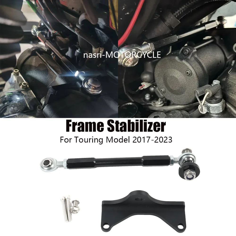 Estabilizador de Chasis de Aluminio Anodizado para Motocicleta Harley Touring Electra Road Street Glide Ultra Classic CVO Road King 2017-2023