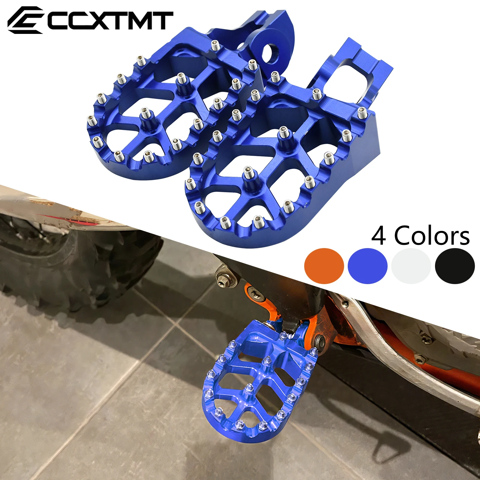 Image of Motorrad CNC Fußstütze Fußrasten Fußrasten ruht Pedal Für KTM SX SXF EXC EXCF XC XCF 125 150 250 350 400 450 500 Für Husqvarna