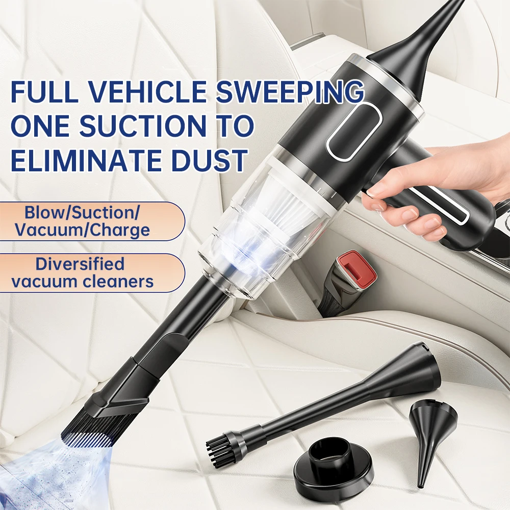 29000Pa Wireless Car Vacuum Cleaner USB Charging Car 2000Mah Portable Cleaning Appliance Mini WetandDry Vacuum Cleaner Household