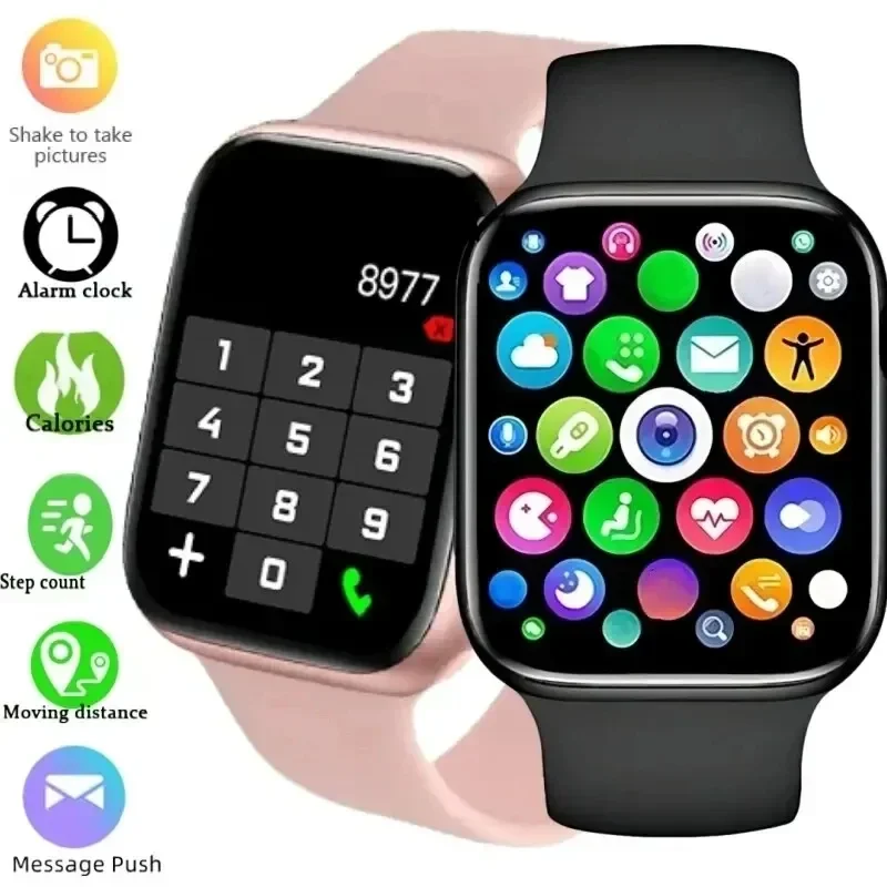 2024 New Smartwatch Bluetooth Call Sports Fitness Tracker Health Monitor Message Alert Fashion Smartwatch For Android iOS