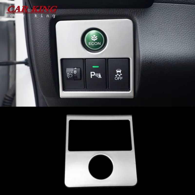 

For Honda HRV HR-V VEZEL 2015 2016 2017 Car Headlamps Adjustment Switch Panel Cover Trim ABS Matte Car Styling Accessories 1pcs