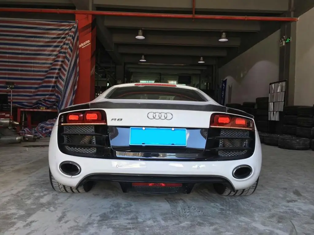 Carbon Fiber Rear Spoiler Wing for 。 R8 V8 V10 2008-2014