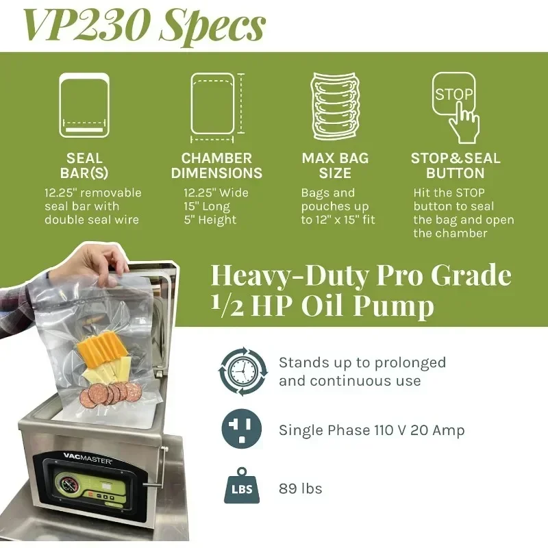 Scelleuse sous vide avec sac