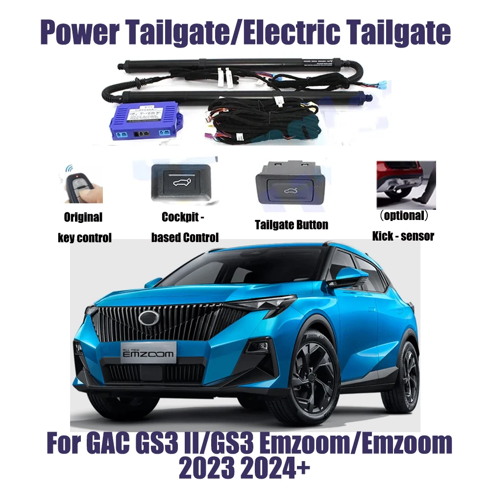 For GAC GS3 II/GS3 Emzoom/Emzoom 2023 2024+ Car Automatic Lifting kit Opening Trunk Intelligent Electric Lift Tailgate