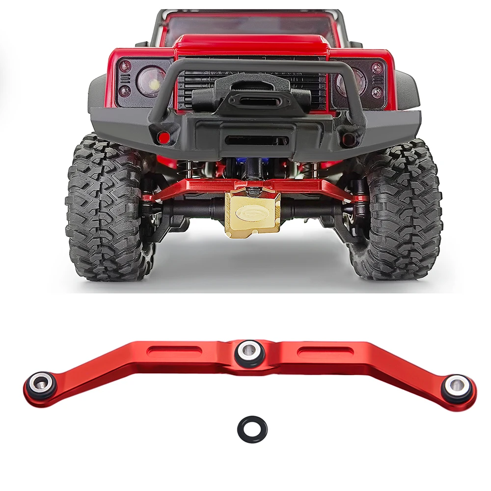 AXSPEED Metal Chassis Linkage High Clearan and Steering Link Set for 1/18 RC Crawler TRX4M Bronco Defender Upgrade Parts