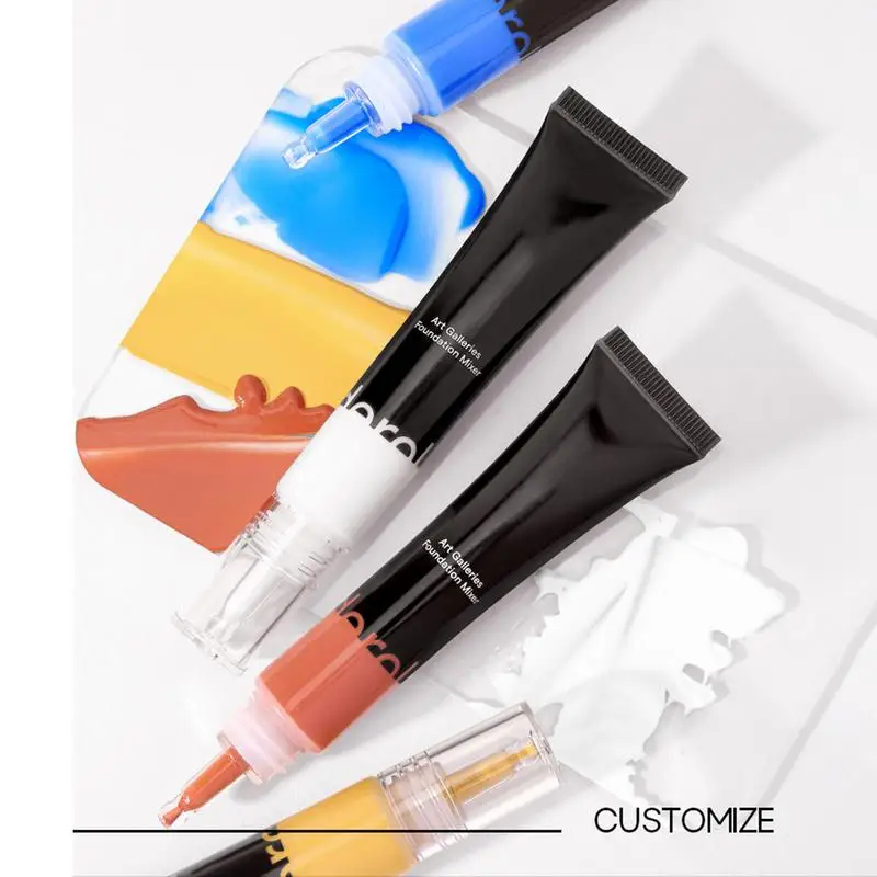 Orange Color Corrector White Makeup Foundation Lightweight Color Corrector Makeup For Customizing Skin Base Self Adjusting