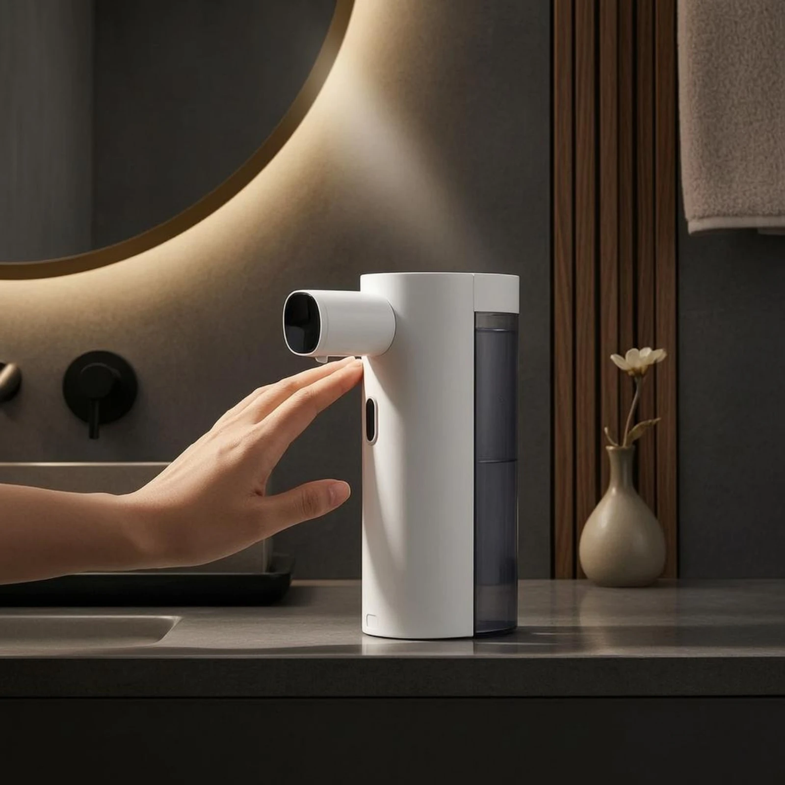 Infrared Wall-mounted Soap Dispenser Rechargeable Foam Dispenser Bathroom Supply Automatic Operation for Shared Areas - view 6