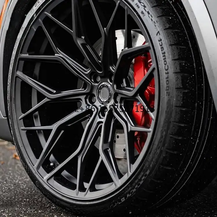 Rines de Aleación Forjados Personalizados para Ruedas Cóncavas Profundas de 15-24 Pulgadas, 5x112, 5x114.3, 5x127, Rines de Carreras Negros de Lujo para W205, C300, F30, E90, Q7, Q3