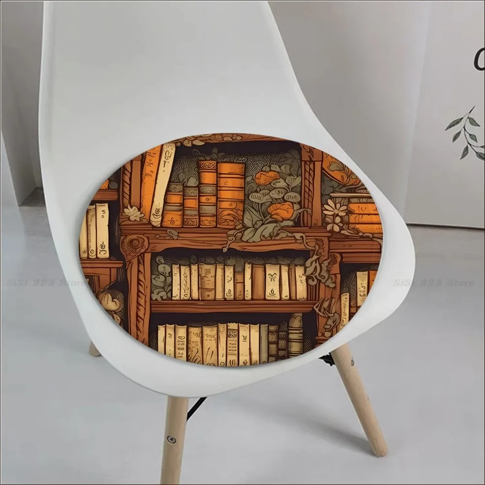 Library Books card Cushion Mat Tie Rope Chair Cushion Soft Office Car Seat Comfort Breathable 45x45cm Cushion Pads