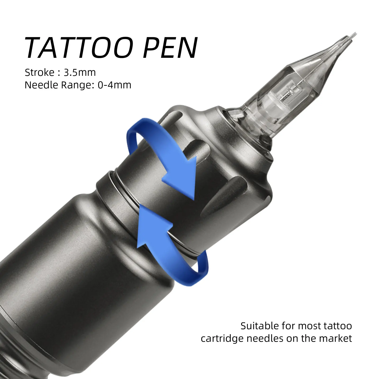 Professional Rotary Tattoo Pen Quiet Tattoo Cartridge Gun Machine Supply Permanent Makeup Eyeliner for Tattoo Body