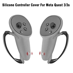 Popular Anti-drop Comfortable Silicone Controller Grips Cover With Hand Strap For Meta Quest 3/3s VR Accessories Christmas Gift