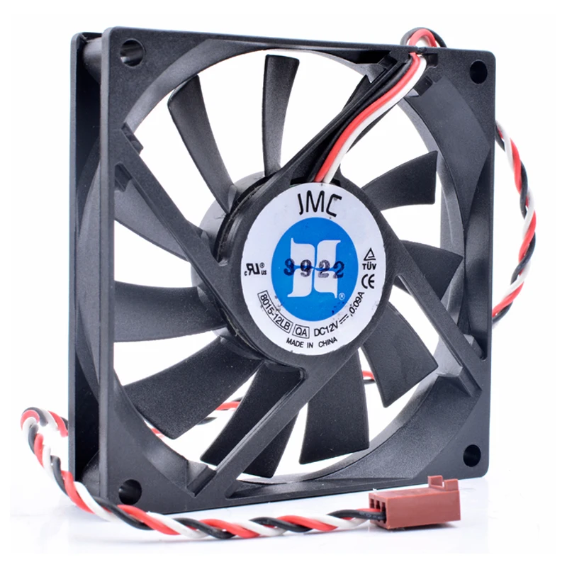 

Brand new original JMC 8015-12LB 8cm 8015 12V 0.09A speed monitoring mute computer chassis CPU cooling fan