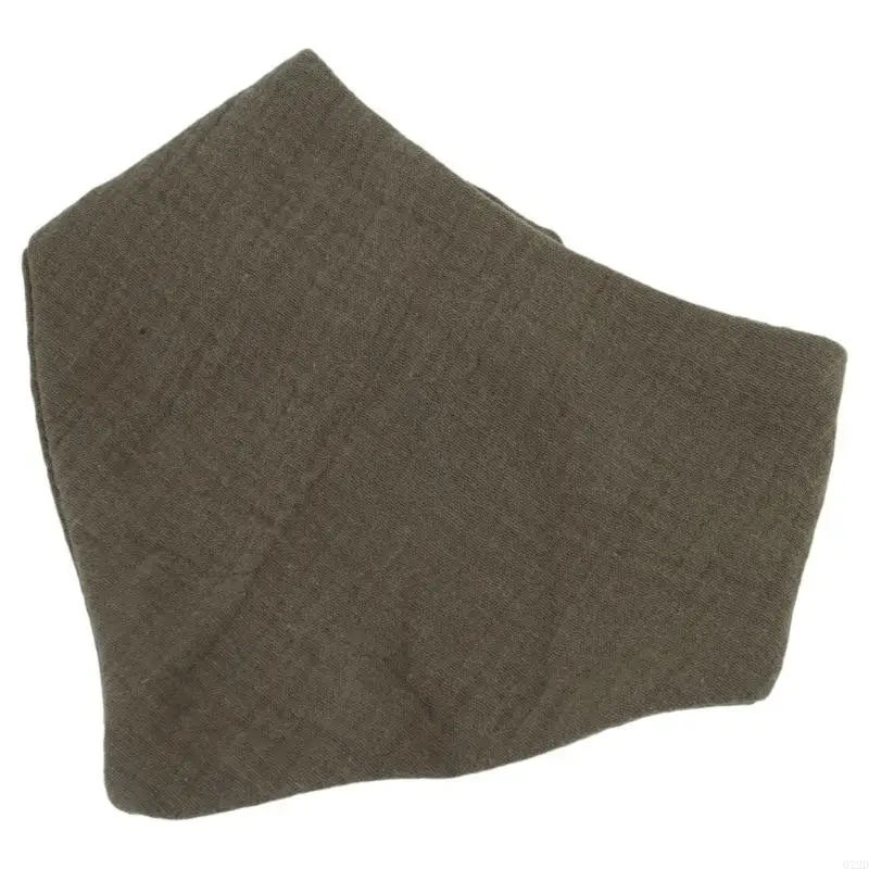 

Q22D Solid Color Drooling Bibs for Baby 6-Layer Soft Teething Bib Newborn Burp Cloths