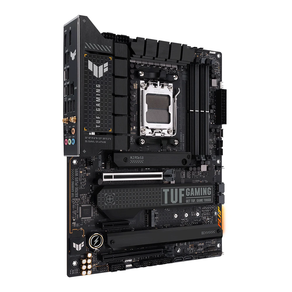 ASUS TUF GAMING X670E-PLUS WIFI Motherboard Support 7900X 7800X3D 7700 7600X 7500F CPU DDR5 7800MHz M.2 PCIe5.0 AMD X670 AM5