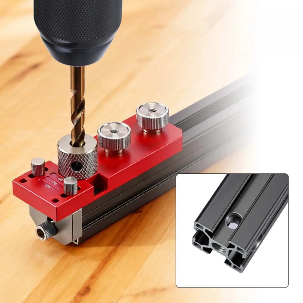 Aluminum Profile Hole Punching Tapping Tool Kit 6mm  8mm 10mm 14mm Hole For DIY Metal Countersinking Tools Replacement Parts