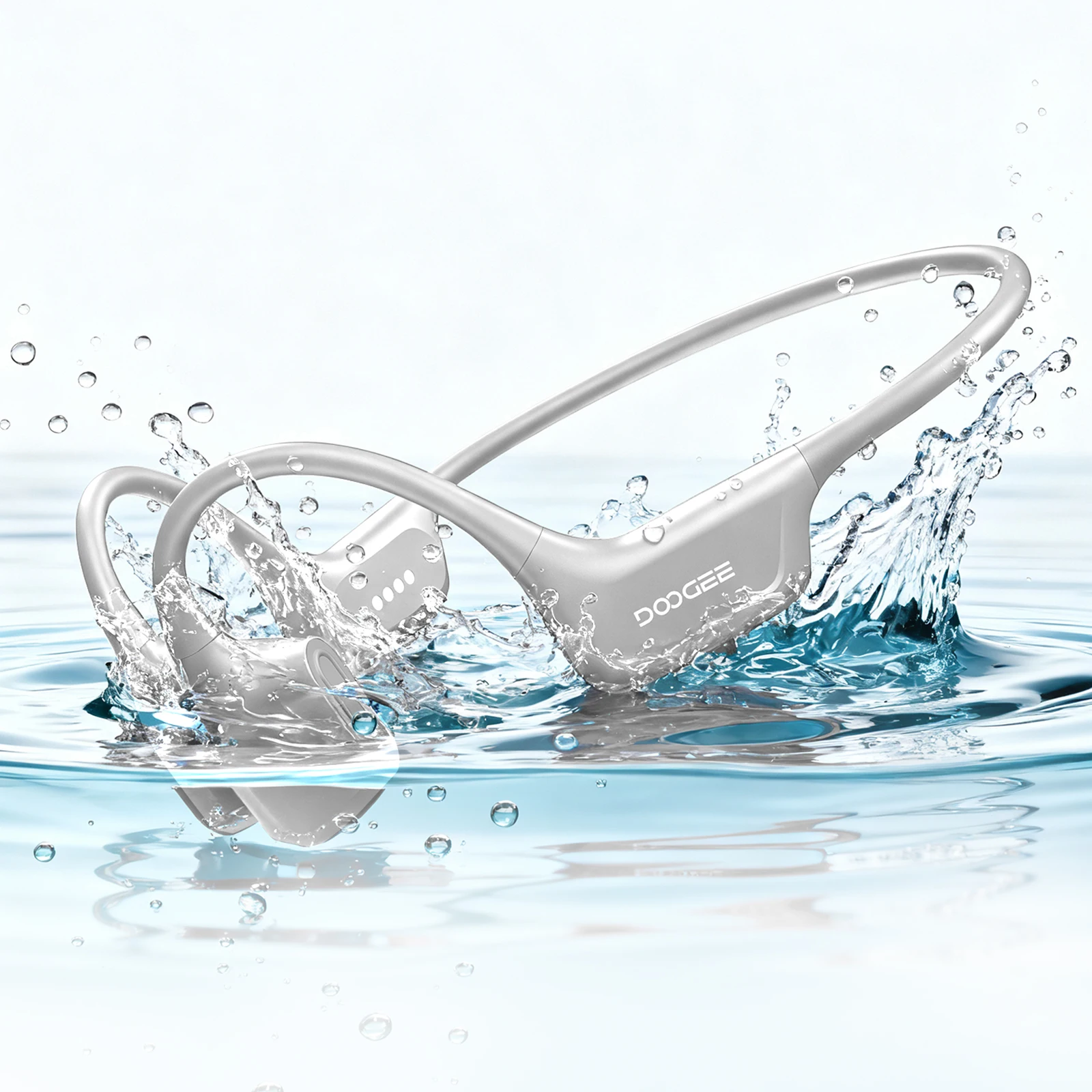 DOOGEE BoneAir Swim Beengeleiding Zwemmen Sport Koptelefoon IP68 Waterdicht Met Microfoon Gesprekken Muziek 64GB Draadloze Headset