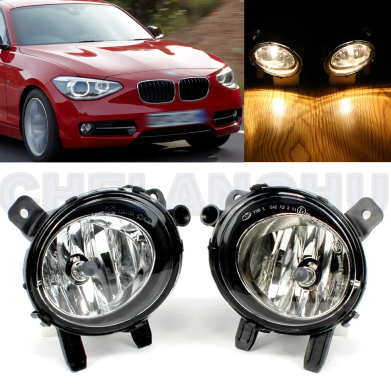 

Pair Front Fog Light Lamp With Halogen Bulbs 63177428911/63177428912 For BMW 1 Series F20 F21 2011 2012 2013 2014 2015