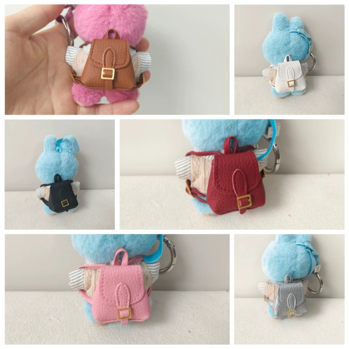 For 3.0/4.0 Labubu Doll Colorful Scarf And Milk Tea Backpack Love Clothes Full Outfit Set Doll Accessories Labubu Clothes Gift #5