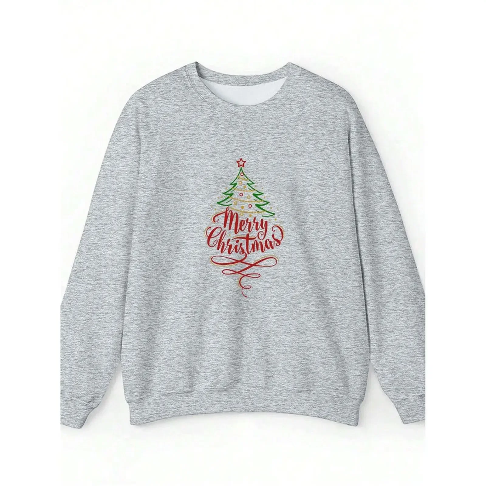 Pullover Oansatz Sweatshirts Für Frau Samt Winter Casual Lose Mode Komfortable Weihnachten Gedruckt Muster Langarm Top
