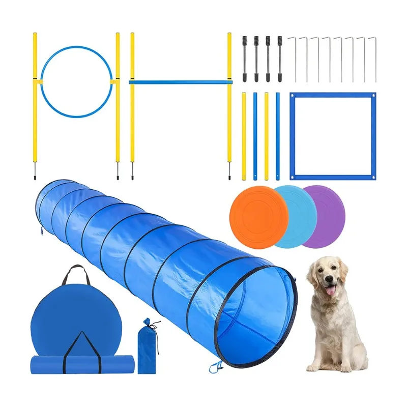 

Dog Agility Trainer Indoor and Outdoor Obstacle Jumping Circle Jumping Pole Rod Pet Supplies Dog Trainer