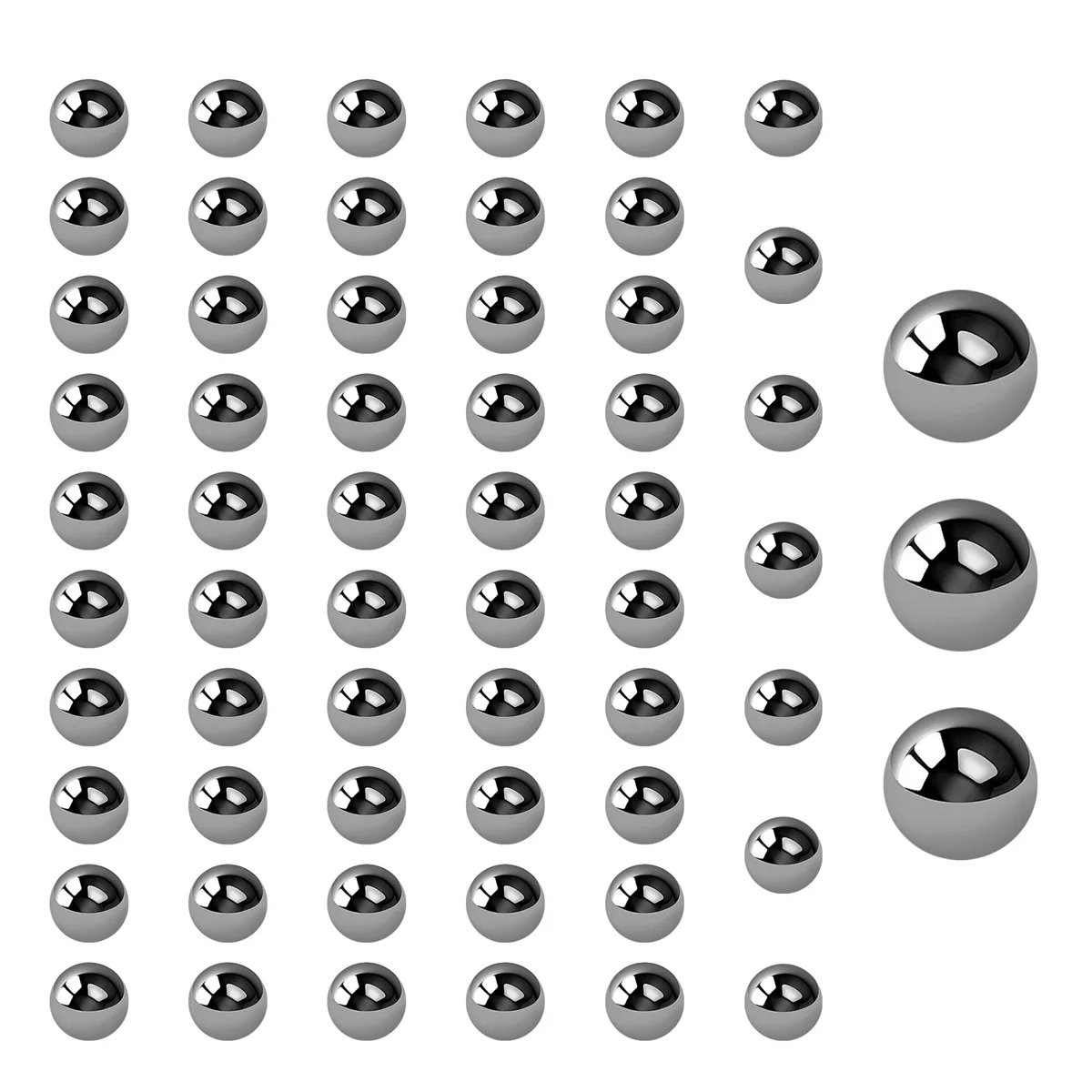 60 Pcs 4mm Dia Bicycle Steel Bearing Ball