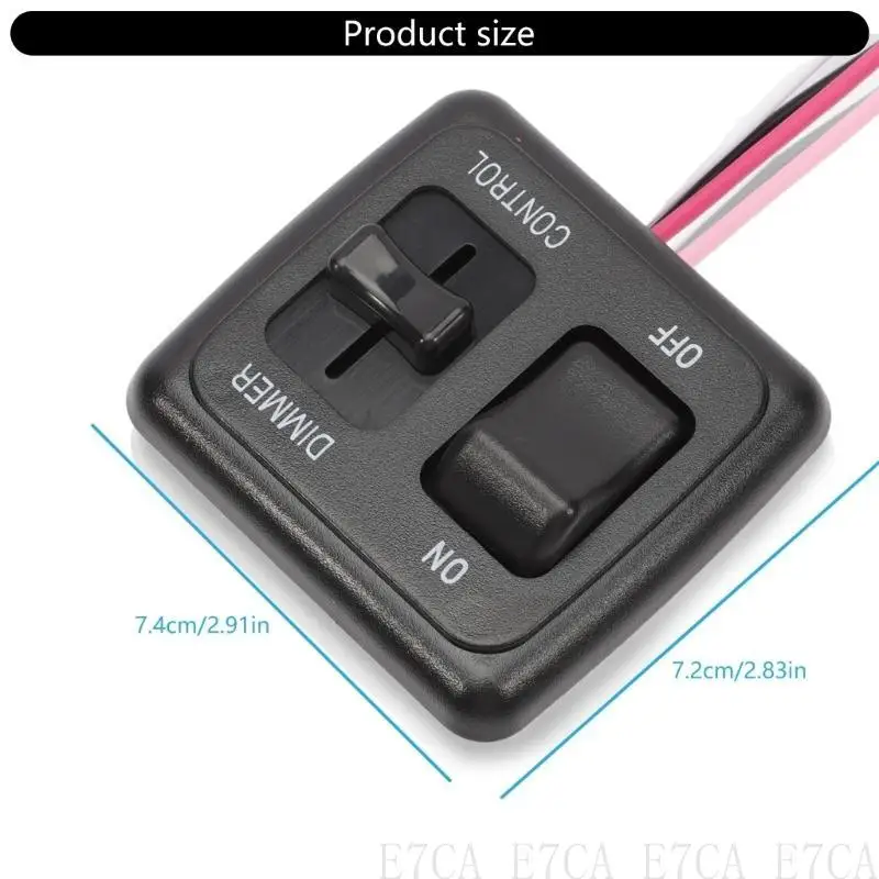 

E7CA User Friendly 12V Toggle Dimmer Switch For Boats Trucks Comfortable