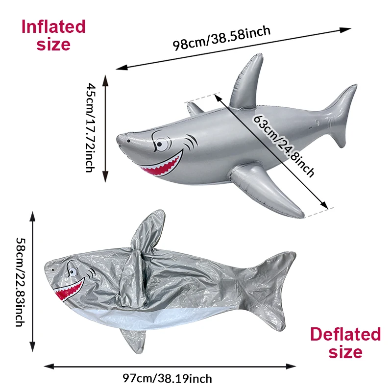 1つの新製品PVC製インフレータブルグレーシャークプールパーティーウォーターアニマルトイコスプレステージパフォーマンスプロップ海洋生物モデル