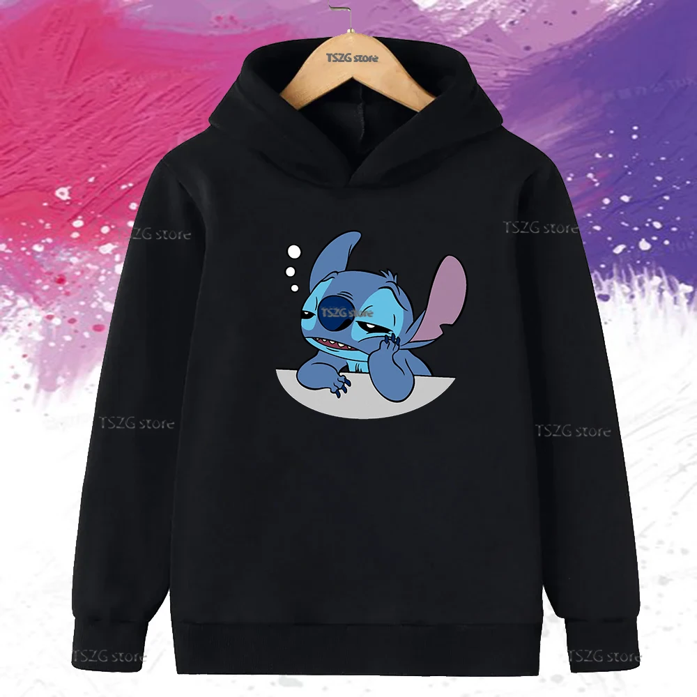 الخريف الكرتون غرزة مهيج مضحك طباعة الاطفال البلوز أزياء الأطفال الملابس الصوف الدافئة هوديس الفتيان البلوفرات غير رسمية #4