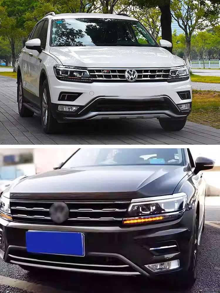 Longding es adecuado para la modificación de lentes de luz de circulación diurna LED de alta gama del conjunto de faros Tiguan L