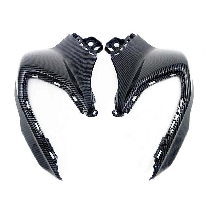 حسنا-ألياف الكربون دراجة نارية الملحقات خزان الوقود غطاء جانبي هدية حماية ل MT-03 2021-2023 #1