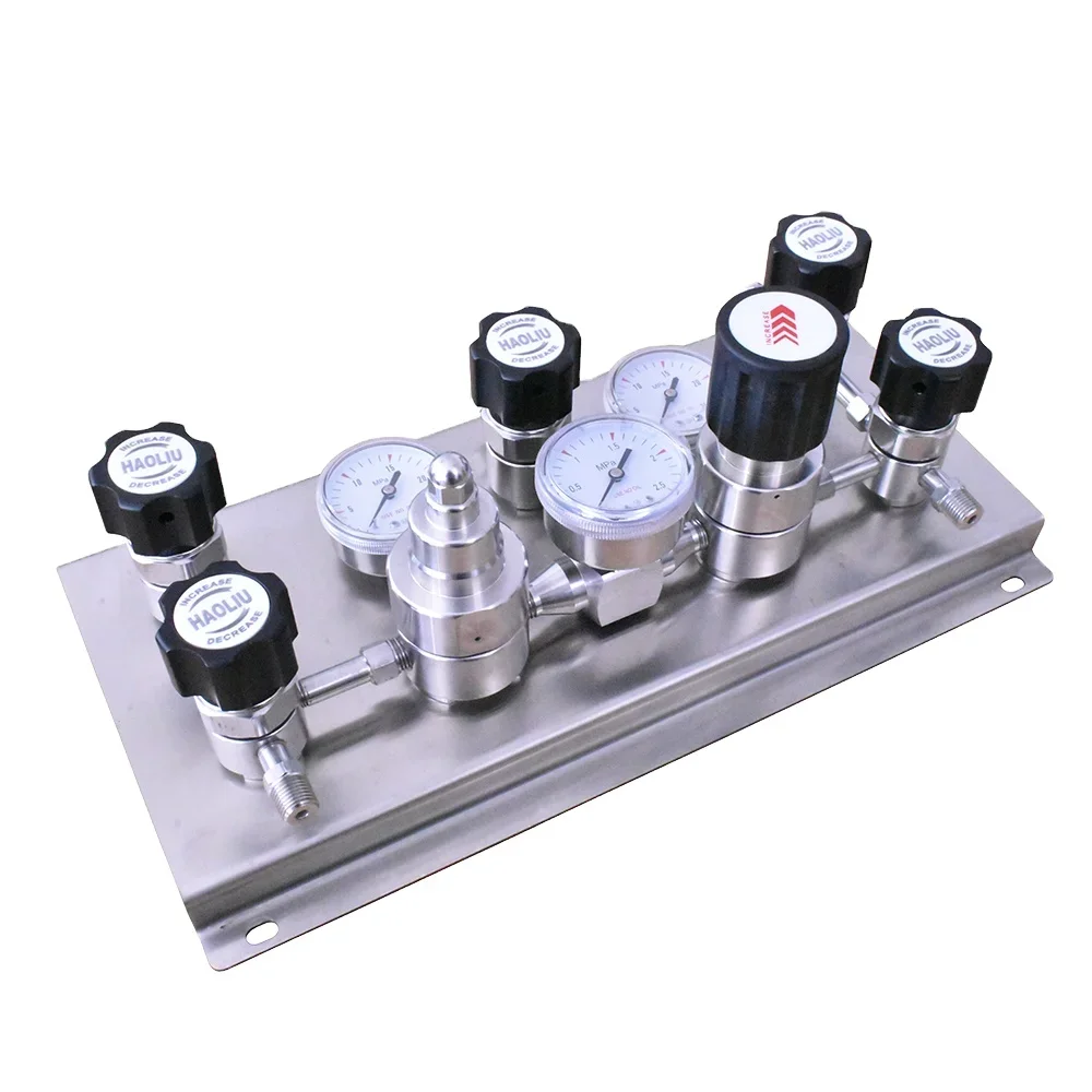 Regulator With Semi Automatic Changeover Switch System Double Sided Special Gas Control Panel