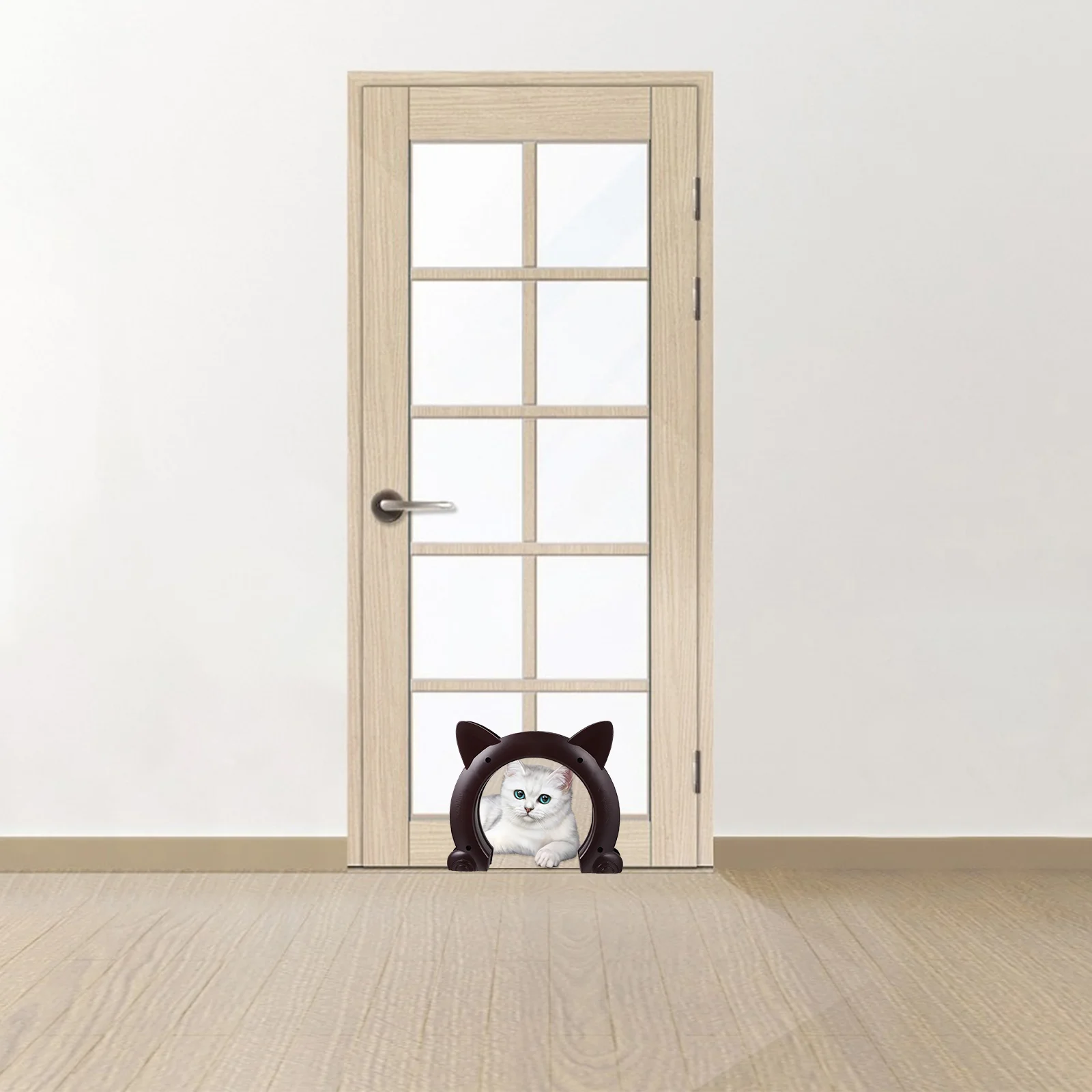 Cat Door Interior Pet Door Hole Pass Hidden Litter Box Pet Door pet hole pass pet interior door