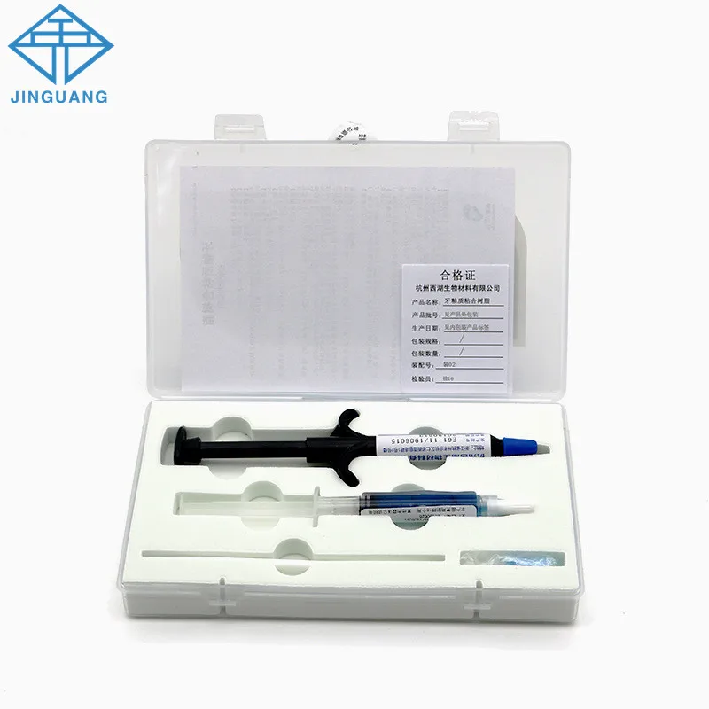 

Dental Orthodontic Adhesive Light Cure Blue Glue Kit Bonding System Etchant acid Gel Light Curing Adhesive Paste Bonding System