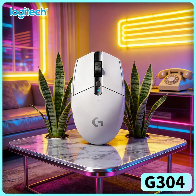 Logitech G304 LIGHTSPEED Wireless Gaming Mouse 12000 DPI HERO Sensor 1ms Latency 250hr Battery High Speed Performance Users