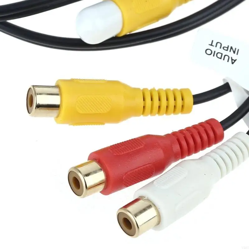 Universal Radio RCA Output Wire Aux-in Subwoofer Microphone Adapter 24Pin Cable Car Repair Tool Car Accessories