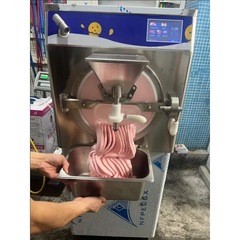 حار بيع 2025 48L/H صانع الآيس كريم الإيطالي الطبيعي دفعة الفريزر جيلاتو التجارية الحرفي آلة الآيس كريم الصلبة للبيع #5