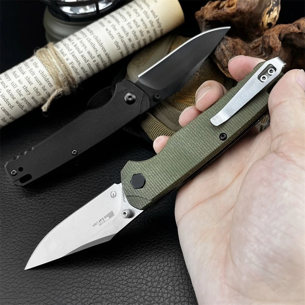 KS 6106 التكتيكية جيب سكين للفرد 8Cr13Mov شفرة Micarta مقبض في الهواء الطلق التخييم التنزه الصيد السكاكين الصيد بقاء أدوات #3