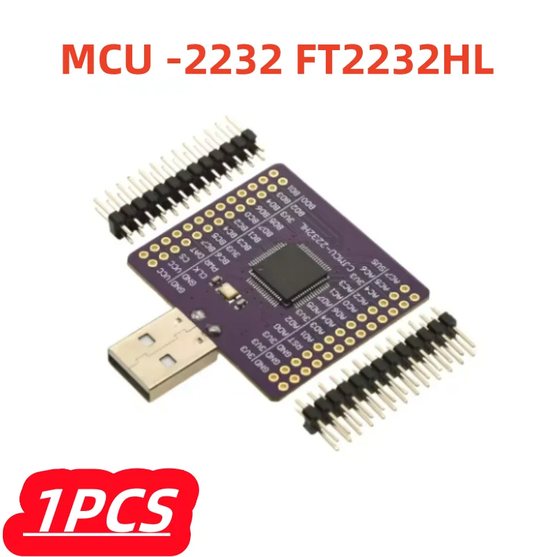 1 Pçs/lote 100% Novo MCU -2232 FT2232HL USB turn UART/FIFO/SPI, módulo I2C/JTAG/RS232 tem o local
