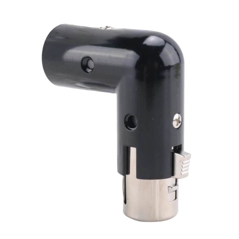 Adaptateur d'angle XLR rotatif Smart-2Pcs, double connecteur mâle et femelle en forme de L, adaptateur métallique avec 4 Positions d'angle réglables