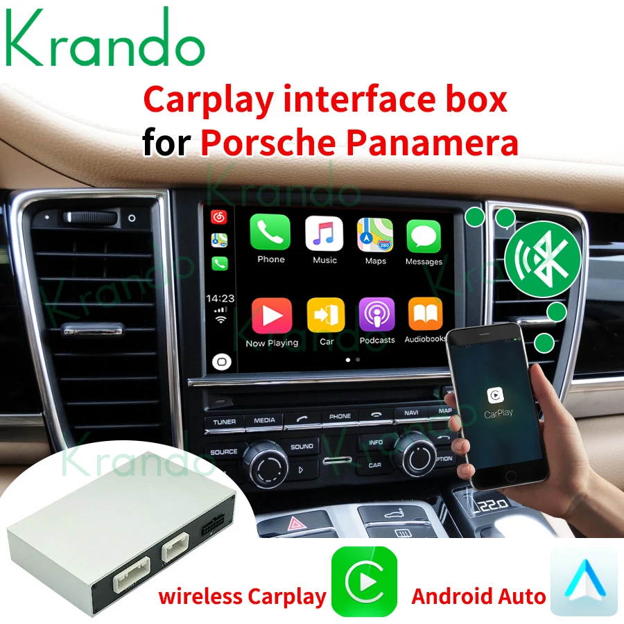 Interface Carplay para Porsche Panamera 2011 - 2018 Navegação de carro Android Auto Upgrade Box